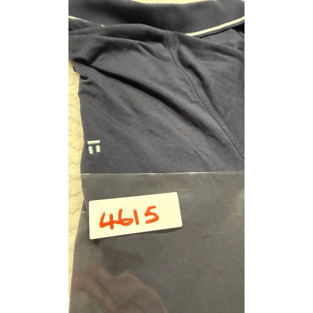 Tommy John Mens 2XL Second Skin Polo Shirt Navy Blue Pima Cotton Modal Stretch